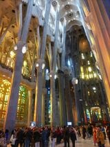 スペインのサグラダファミリア内部。事前予約は必須（筆者撮影）
