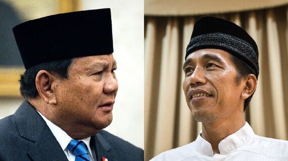 インドネシアのプラボウォ大統領とジョコ前大統領