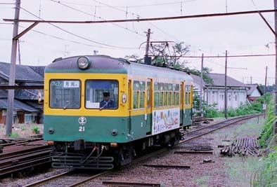 2枚窓の電車は新潟交通電車線の主力だった（筆者撮影）