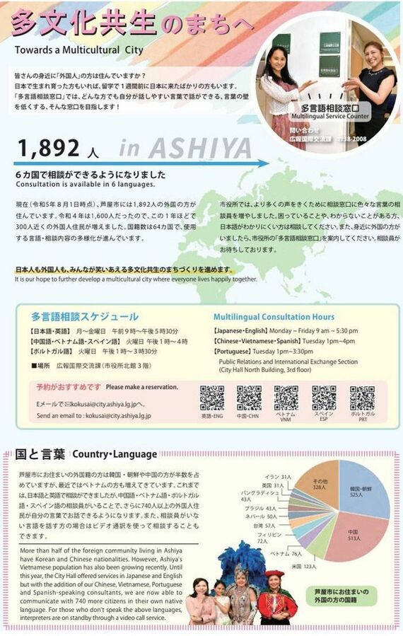 芦屋市公式サイトのスクリーンショット