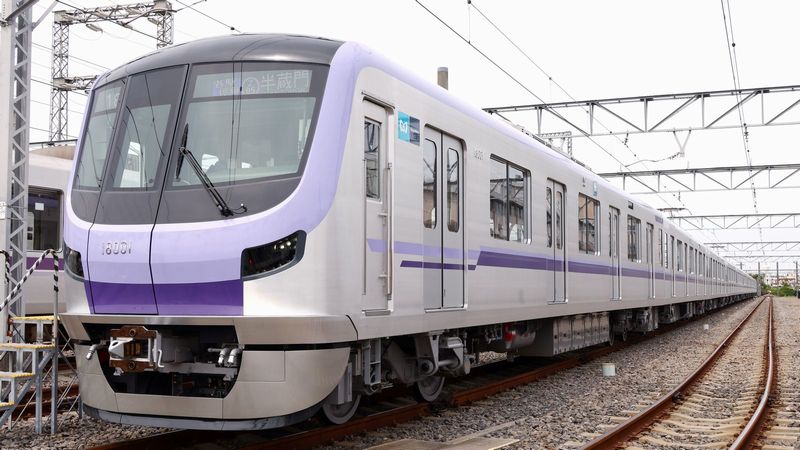 東京メトロ 半蔵門線 8000系部品 中間車両 外板車番8717 半蔵門線｣新車に見る東京メトロの車両開発戦略 東急､東武との共通化は