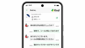 findのサービス画面