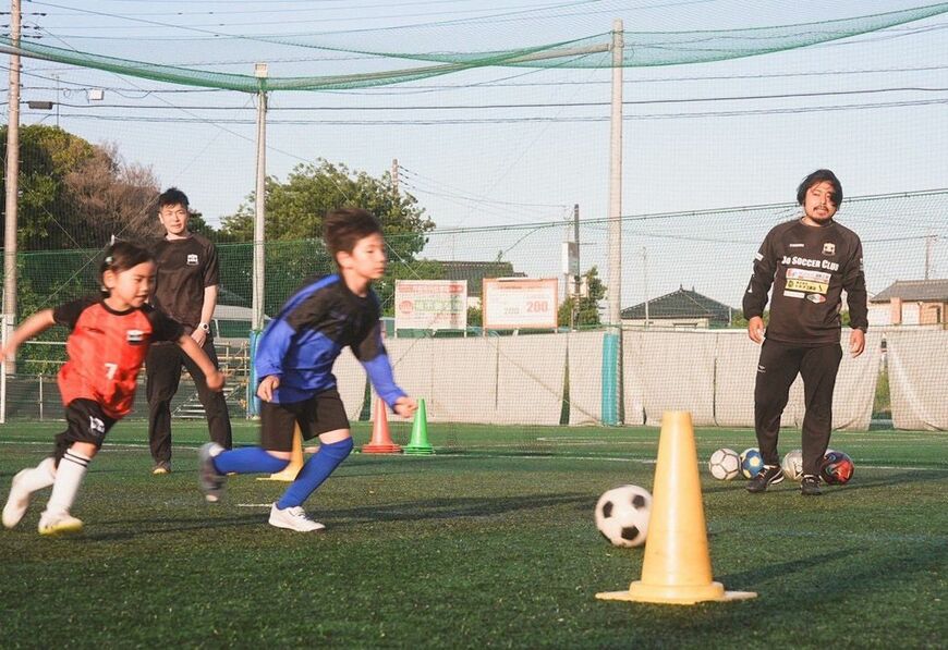 近藤さんのサッカースクールの様子