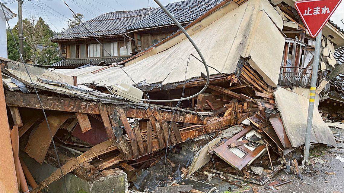 能登半島地震で被害を受けた家屋