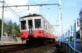 琴電志度線の30形（元京急230形）。窓の大きな車体が特徴だった（撮影：南正時）
