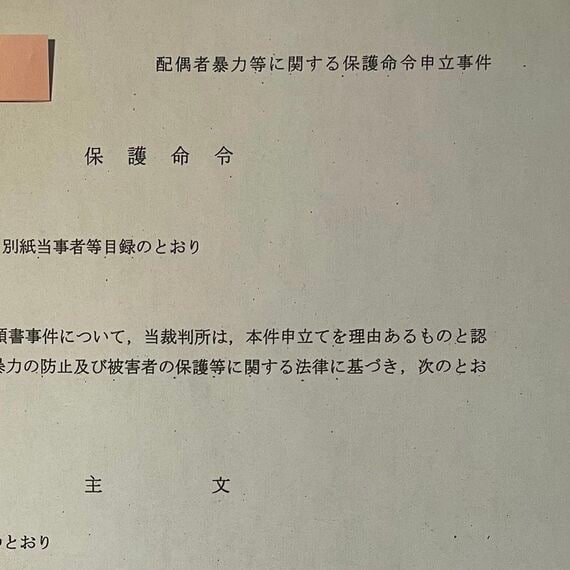 保護命令謄本の一部