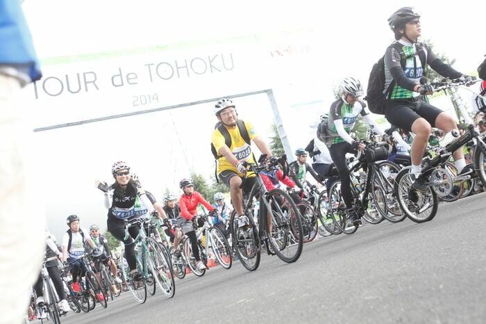 スタート地点で参加者全員撮影後、2分おきにスタート！