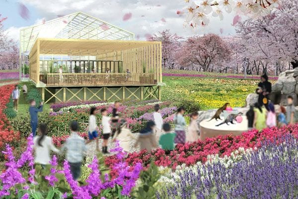 植物園は園内の日本庭園を改装し、動物ショーもみられる