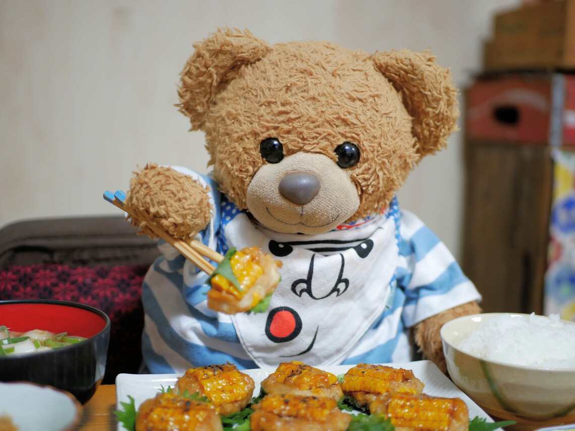 （写真：『ぼくはくま、特技はせん切りやねん!!!』より）