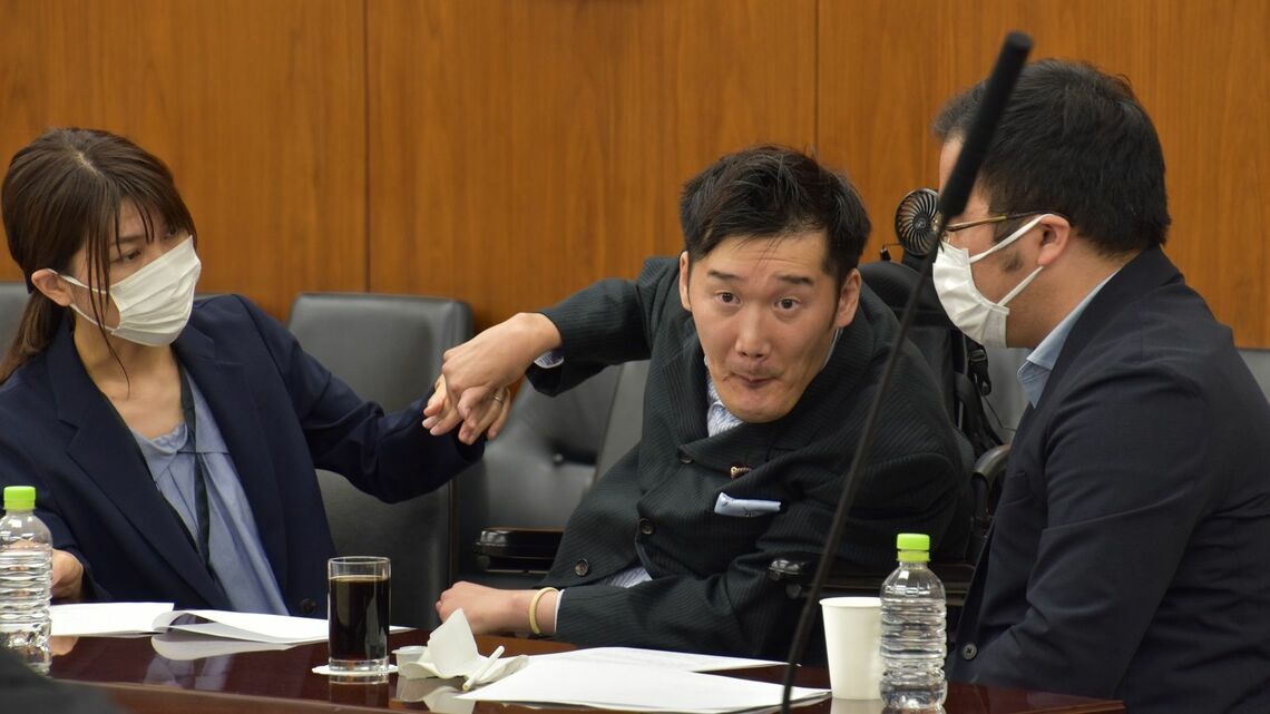れいわ新選組の天畠大輔参議院議員