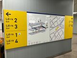 ベンタイン駅の構内図（筆者撮影）