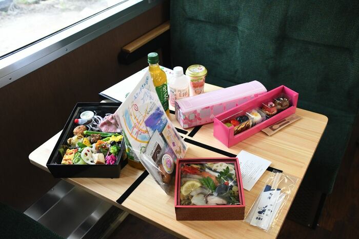 車内で出されるお弁当