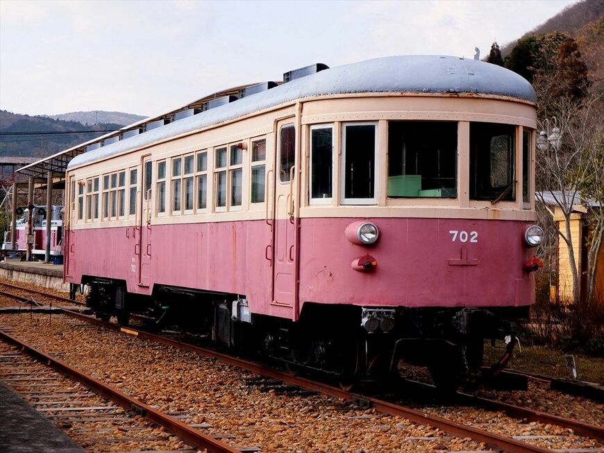 同和鉱業片上鉄道のキハ702（撮影：南正時）