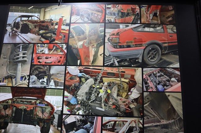 NTP名古屋トヨペット「リボーンレストア・プロジェクト」の概要と、レストアを手がけたAE86型「スプリンタートレノ」（写真：筆者撮影）