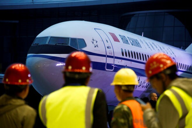 中国､ボーイング737─8型機の商業運航停止へ