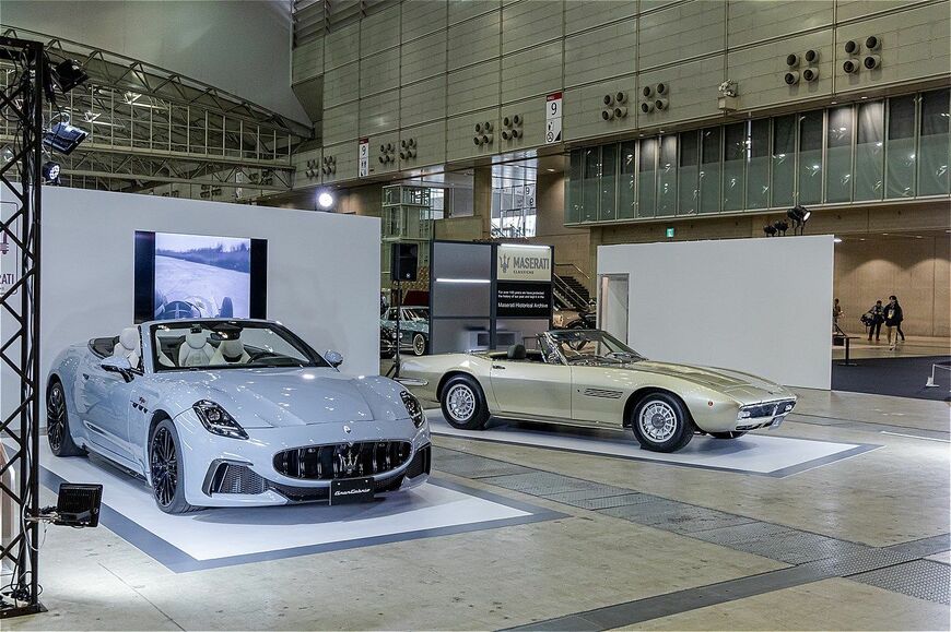 オートモビルカウンシル2025でのマセラティ ジャパンの展示内容（筆者撮影）