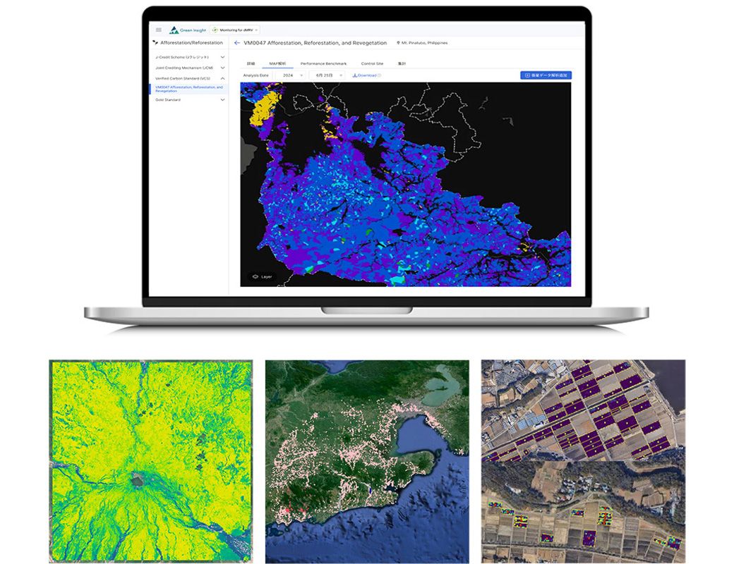 Archedaが提供する「Green Insight」のサービス画面