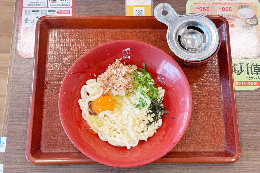 たまかけうどん
