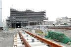 2018年8月時点の真新しい線路