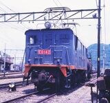 近江鉄道には貴重な機関車が多かった。東海道本線の電化時に米国から輸入されたED14形（撮影：南正時）