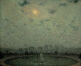 アンリ・ル・シダネル《ヴェルサイユ、月夜》（1929年 油彩、カンヴァス 95×116cm フランス、個人蔵 ©Yves Le Sidaner）