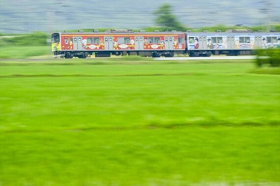 マンガッタンライナー 流し撮り 陸前小野〜鹿妻