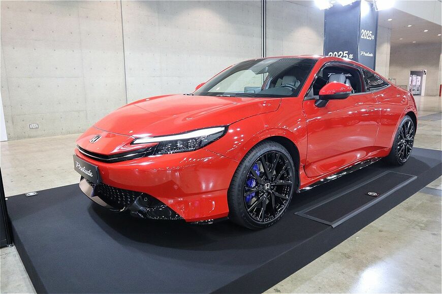2025年秋発売予定のホンダ新型「プレリュード」（筆者撮影）