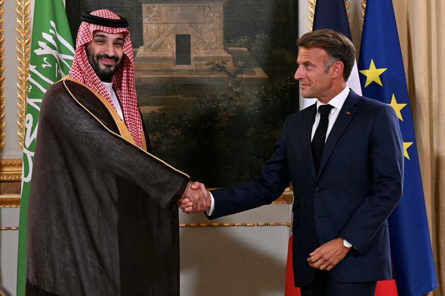 サウジアラビア皇太子 マクロン大統領