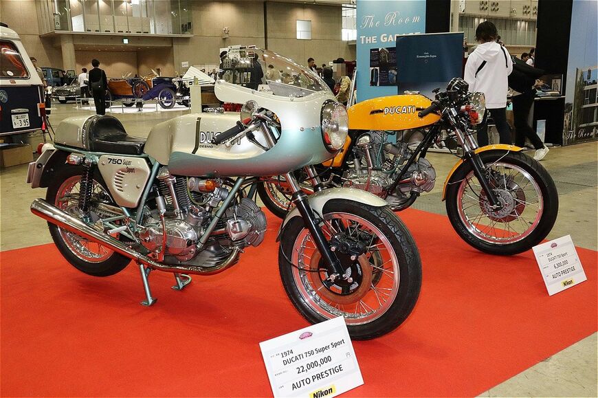 ドゥカティの1974年式「750スーパースポーツ」（筆者撮影）
