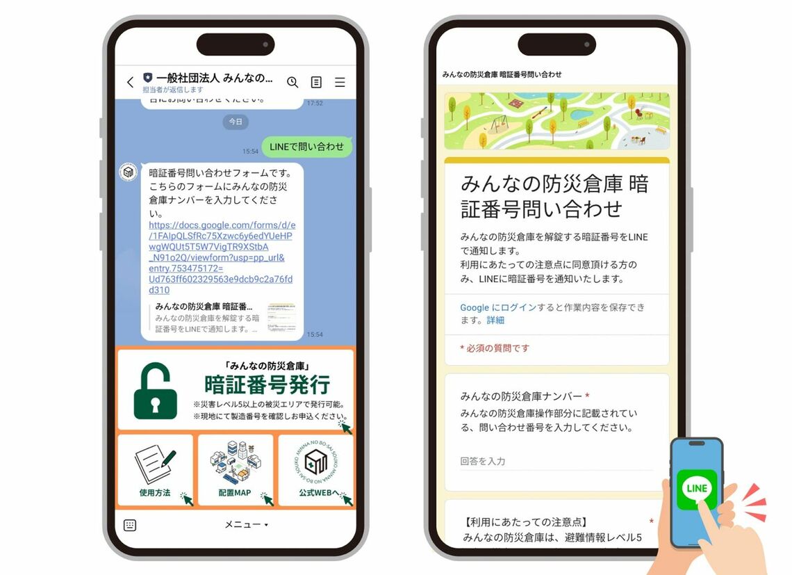みんなの防災倉庫の仕組み