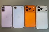 左から、iPhone 17/iPhone Air/iPhone 17 Pro/iPhone 17 Pro Max（筆者撮影）