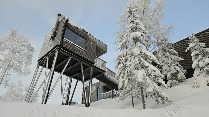 3つあるサウナのうち2つは、アナログにじっくり温める薪サウナ 