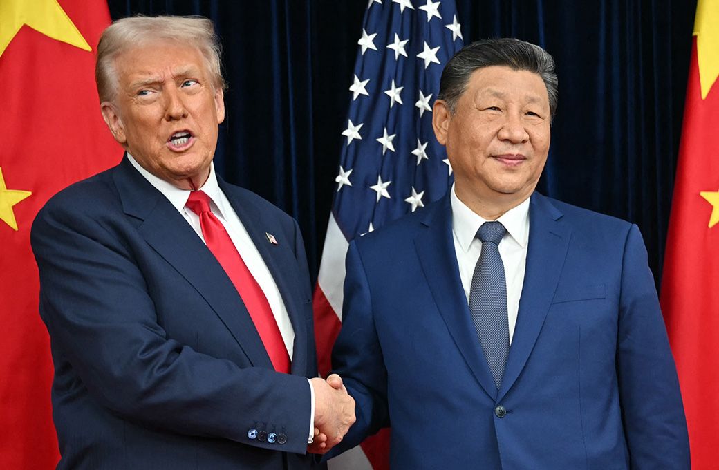 レアアース輸出規制の緩和で合意したトランプ大統領と習近平国家主席（写真：AFP＝時事）