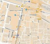 各駅と「あべのベルタ」「あべのキューズモール」「あべのハルカス」の位置関係（Googleマイマップにて作成）