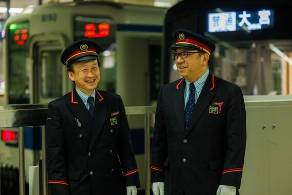 東武柏駅駅長と首席助役