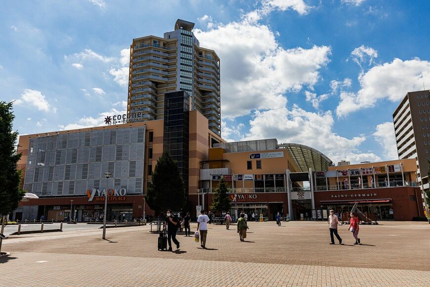 上福岡駅の駅前広場