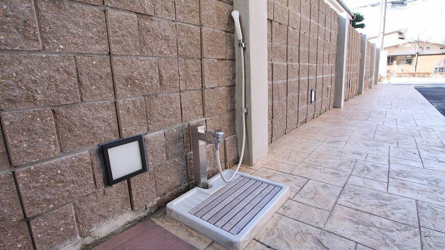 ペットの足洗い場