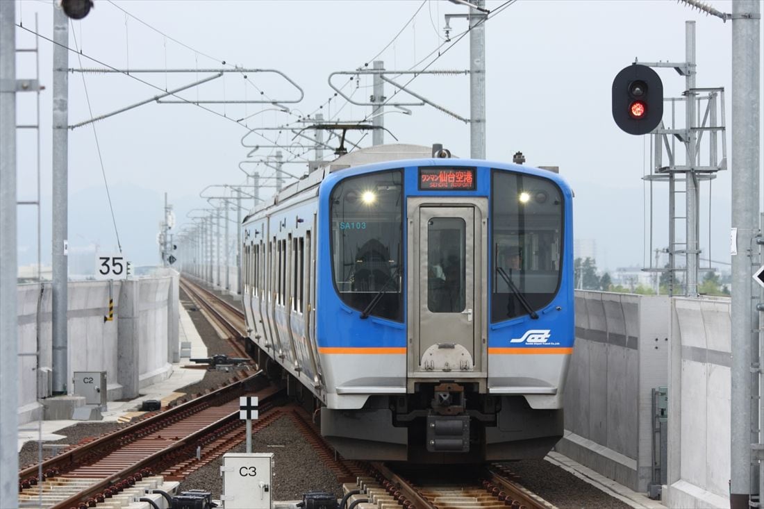 仙台空港鉄道のSAT721系電車（撮影：南正時）