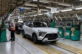 エクスフォースHEVなどの生産を行う、三菱のレムチャバン工場（筆者撮影）