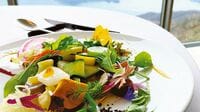 洞爺湖で絶景と名店のフレンチを 印象的な創作野菜料理を堪能