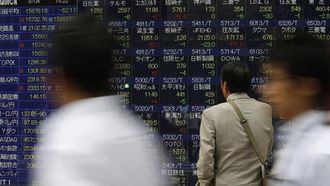 日経平均株価は4日続落､米通商問題を警戒