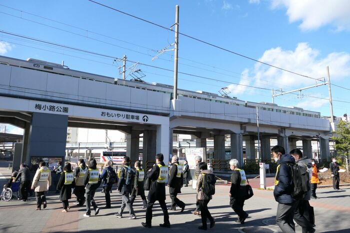 京都鉄道博物館の帰宅困難者対策訓練