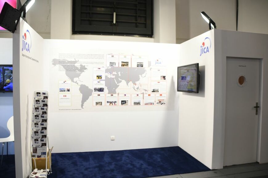 国際協力機構（JICA）も初参加（記者撮影）