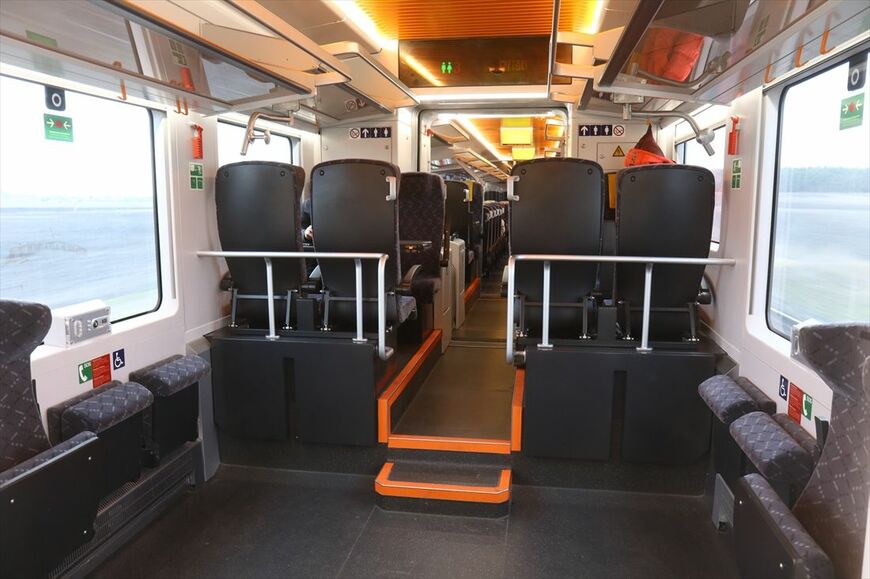 低床構造だが一部には段差がある（撮影：橋爪智之）