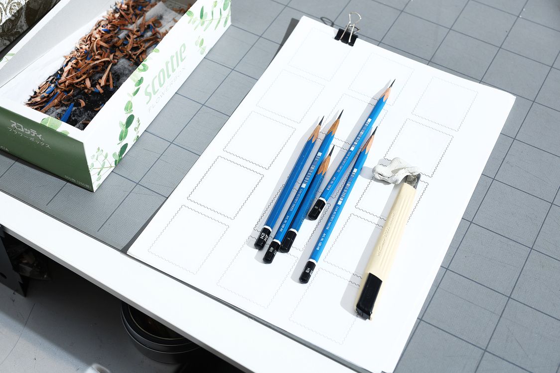 貝淵さんのデザイン用具