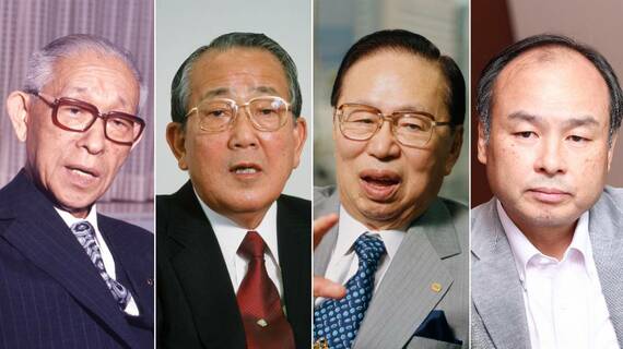 松下幸之助、稲盛和夫、藤田田、孫正義
