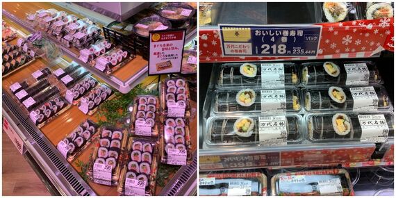 各社の巻き寿司