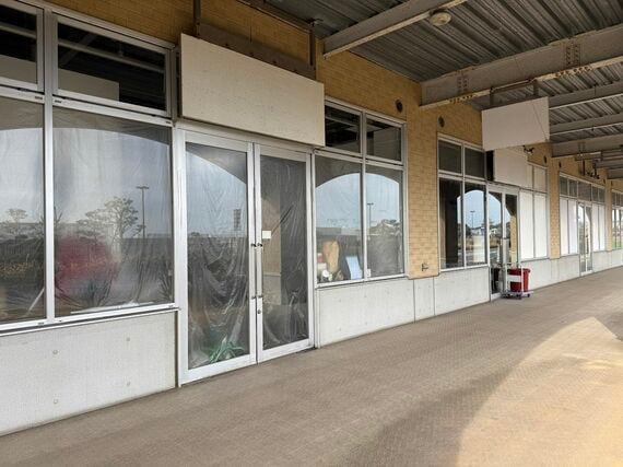 空き区画が並んでいる様子