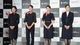 導入前の2019年7月、新制服の発表会が行われた（©日本航空）