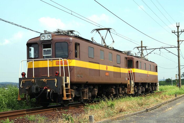 三岐鉄道ED45形の重連